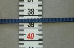 Ripsband 3 mm - Petrolio (Preis pro Laufmeter)
