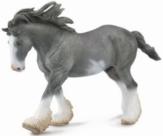 CollectA 88620 - Clydesdale Stallion Black Sabino Roan