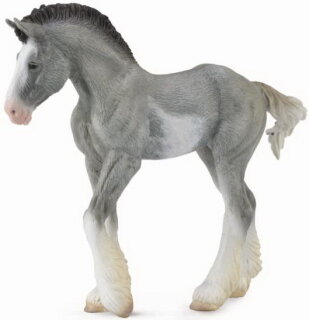 CollectA 88626 - Clydesdale Foal Black Sabino Roan