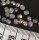 Glass Beads 4mm  steamed - silver