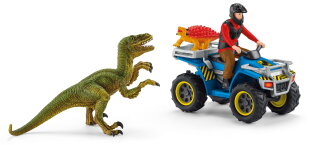 Schleich 41466 - Escape on Quad from Velociraptor