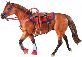 Breyer Traditionell Serie Englisch Reiten Hot Farben Modell Pferd Zubehör Set 
