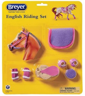 Breyer Traditional (1:9) 2050 - English Riding Set Hot Colors (without horse)