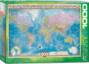 eurographics 6000-0557 - Map of the World (Puzzle with 1000 pieces)
