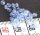 Glasfacettperlen 3mm - safir