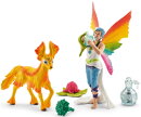 Schleich bayala 41438 - Rainbow elf Dunya with foal