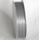 Satin Ribbon 1,6 mm - silver/grey (price per meter)