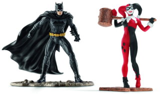 Schleich 22514 - Justice League (TM) - Scenery Pack BATMAN(TM) vs. HERLEY QUINN(TM)