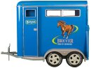 Breyer Traditional (1:9) 2617 - Pferdeanhänger, blau (ohne Pferde / Figuren / Zubehör)