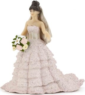 Papo 39070 - Braut im rosa Spitzenkleid