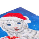 Craft Buddy CCK-XM57 - Crystal Card Kit Christmas White Tiger