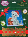 Craft Buddy CCK-XM57 - Crystal Card Kit Christmas White Tiger