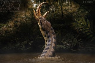 REBOR 160703 - 1:11±1 Titanoboa cerrejonensis Museum Class Maquette "Monty Resurgent" *1