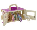 Breyer Stablemates (1:32) 59218 - Unicorn Magic Wooden Carry Stable with 6 Stablemates