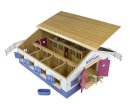 Breyer Stablemates (1:32) 59215 - Deluxe Wood Stable with 2 Stablemates