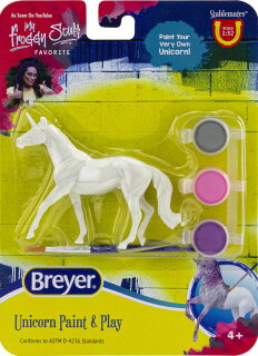 Breyer Stablemate (1:32) 4233/4217* - Paint + Play Einhorn - Vollblut