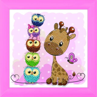 Craft Buddy CAFBL-8 - Crystal Art Frameables Kit - Giraffe mit Freunden