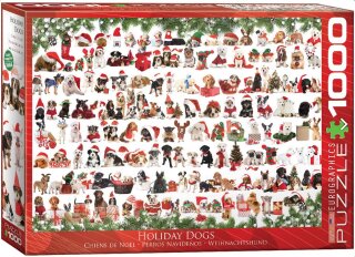 eurographics 6000-0939 - Holiday Dogs (Puzzle with 1000 pieces)