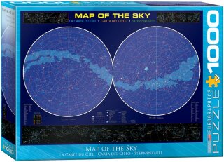 eurographics 6000-1010 - Map of the Sky (Puzzle with 1000 pieces)