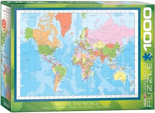 eurographics 6000-1271 - Modern Map of the World (Puzzle with 1000 pieces)
