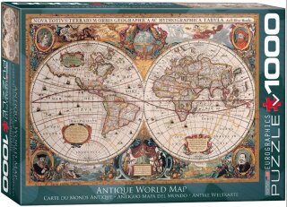 eurographics 6000-1997 - Orbis Geographica World Map (Puzzle with 1000 pieces)