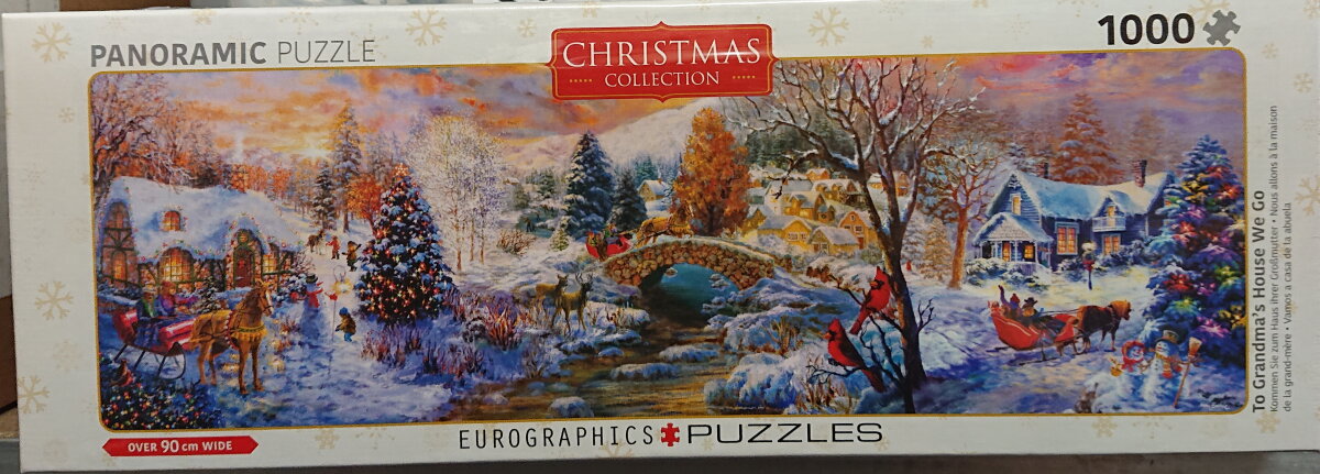 To Grandmas House We Go Eurographics 6010-5331 Christmas Col Panorama Puzzle 