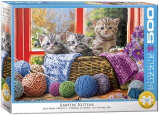 eurographics 6500-5500 - Knittin Kittens (Puzzle with 500 pieces)