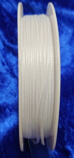 Satin Lace 1,5 mm - blanc (price per meter)
