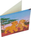 Craft Buddy CCK-DNY802 - Crystal Card Kit Disney Simba and Nala