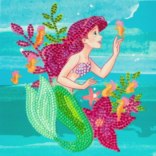 Craft Buddy CCK-DNY803 - Crystal Card Kit Disney Ariel