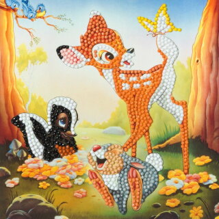 Craft Buddy CCK-DNY804 - Crystal Card Kit Disney Bambi and Friends