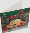 Craft Buddy CCK-A74 - Crystal Card Kit Sleepy Puppy