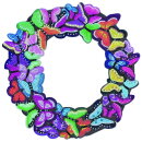 Craft Buddy CA-WR7 - Crystal Art Wreath Kit -Butterfly
