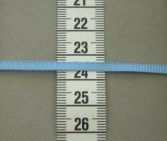 Ripsband 3 mm - Azzurro (Preis pro Laufmeter)