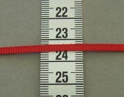 Ripsband 3 mm - Rosso (Preis pro Laufmeter)