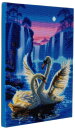 Craft Buddy CAK-XLED7 - Framed Crystal Art Kit LED - Moonlight Swans