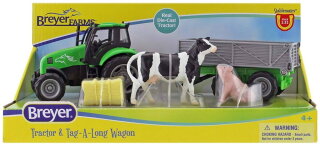 Breyer Stablemate (1:32) 59238 - Traktor mit Anhänger
