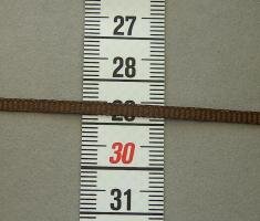 Ripsband 3 mm - Marrone (Preis pro Laufmeter)