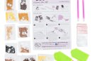 Craft Buddy CAK-A153L - Framed Crystal Art Kit - Kitten Footware