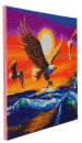 Craft Buddy CAK-A155L - Framed Crystal Art Kit - Sunset Eagles
