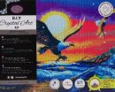 Craft Buddy CAK-A155L - Framed Crystal Art Kit - Sunset Eagles