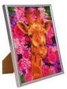 Craft Buddy CAM-26 - Crystal Art Picture Frame Set - Giraffe mit Blumen
