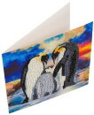 Craft Buddy CCK-A83 - Crystal Card Kit Penguin Family