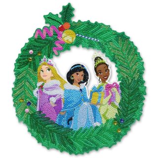 Craft Buddy CA-WRDNY50 - Crystal Art Kranz - Disney Prinzessinen