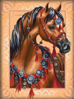 Artibalta AZ-1605 - Diamond Painting Kit Arabian Horse