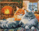 Artibalta AZ-1649 - Diamond Painting Kit 2 Cats