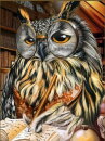 Artibalta AZ-1737 - Diamond Painting Kit Smart Owl