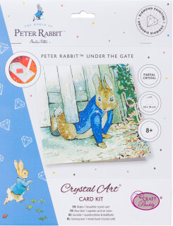Craft Buddy PRBT06 - Crystal Card Kit Peter Rabbit Under the Fence