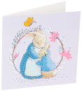 Craft Buddy PRBT05 - Crystal Card Kit Peter & Mrs Josephine Rabbit