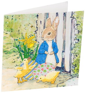 Craft Buddy PRBT04 - Crystal Card Kit Peter Rabbit and Chicks